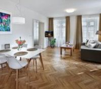 Living room and dining area