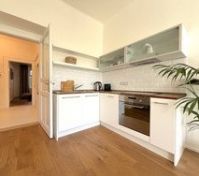 Modern white corner kitchen
