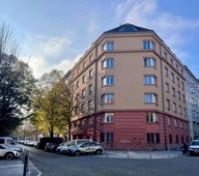 Residential building exterior street view