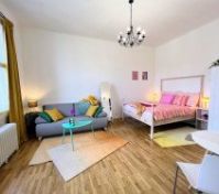 Colorful studio full room view