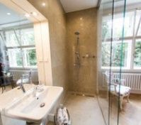 Master bedroom bathroom with the shower