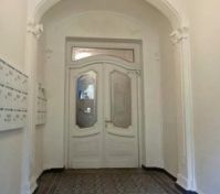 Elegant building entrance hallway