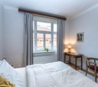 Bedroom window with desk area