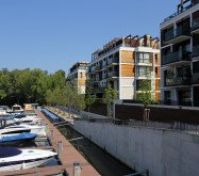 Waterfront marina luxury apartment buildings