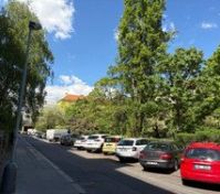 street and park outside