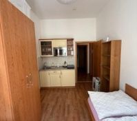 Studio room with kitchenette and bed
