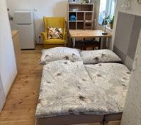 Two people can stay overnight for a short period of time.