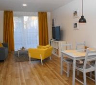 Bright living and dining area