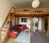 obývací pokoj + dřevěná výstavba