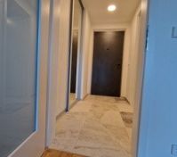 Hallway with mirrored wardrobe