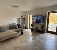 Living room with sofa and TV