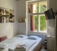 sleeping zone with television