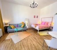 Bright studio sofa bed dining