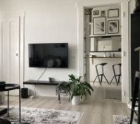 Living room with Kitchen