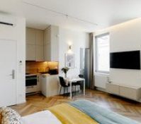 Open plan living kitchen overview