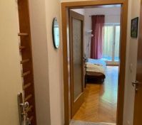 Hallway view into bedroom