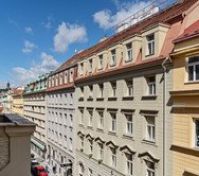 View of city buildings outside