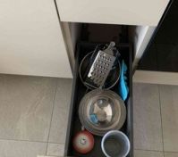 Kitchen drawer with bowls