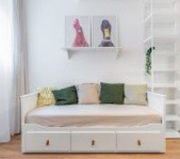  Folding full-size bed for two people