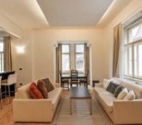 living room and dining area