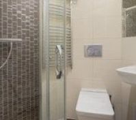 Bathroom with shower and toilet