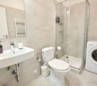 Bathroom with washing machine